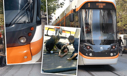 Eskişehir’de tramvay polise çarptı! Durumu ağır