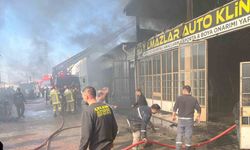 Afyonkarahisar'da sanayi sitesinde çıkan yangında 5 dükkan zarar gördü