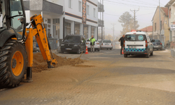 Eskişehir Günyüzü'nde doğalgaz çalışmaları esnasında korkutan anlar