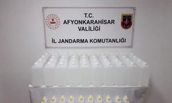 Afyonkarahisar'da jandarma 230 litre etil alkol ele geçirdi