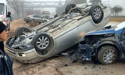 Eskişehir'de aynı bölgede üç trafik kazası: Cadde savaş alanına döndü