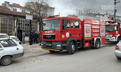 Eskişehir'de panik anları: Tüp patladı, mutfak alev alev yandı