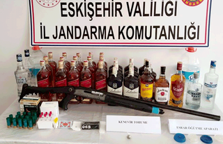 Eskişehir’deki kaçak alkol operasyonunda uyuşturucu detayı