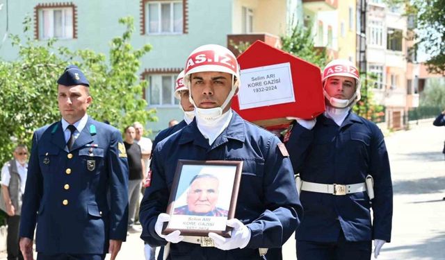 Bilecik'in son Kore gazisine Bozüyük'te hüzünlü veda