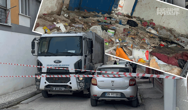 Eskişehir'de 6 ton çöpün çıktığı evin sahibi temizlik sırasında kahveye gitti