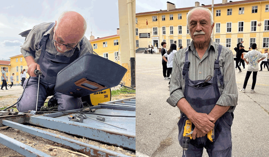 Eskişehir'de okulun gönüllüsü oldu! Fedakar dede: Şimdi 800 torunum var