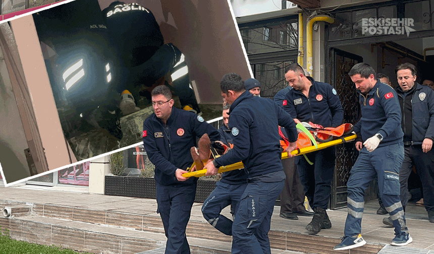 Eskişehir'de apartmanda yürekleri ağza getiren olay: Ekipler sevk edildi