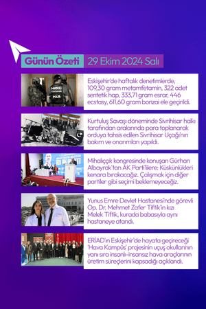 Günün Özeti | 29 Ekim 2024 Salı